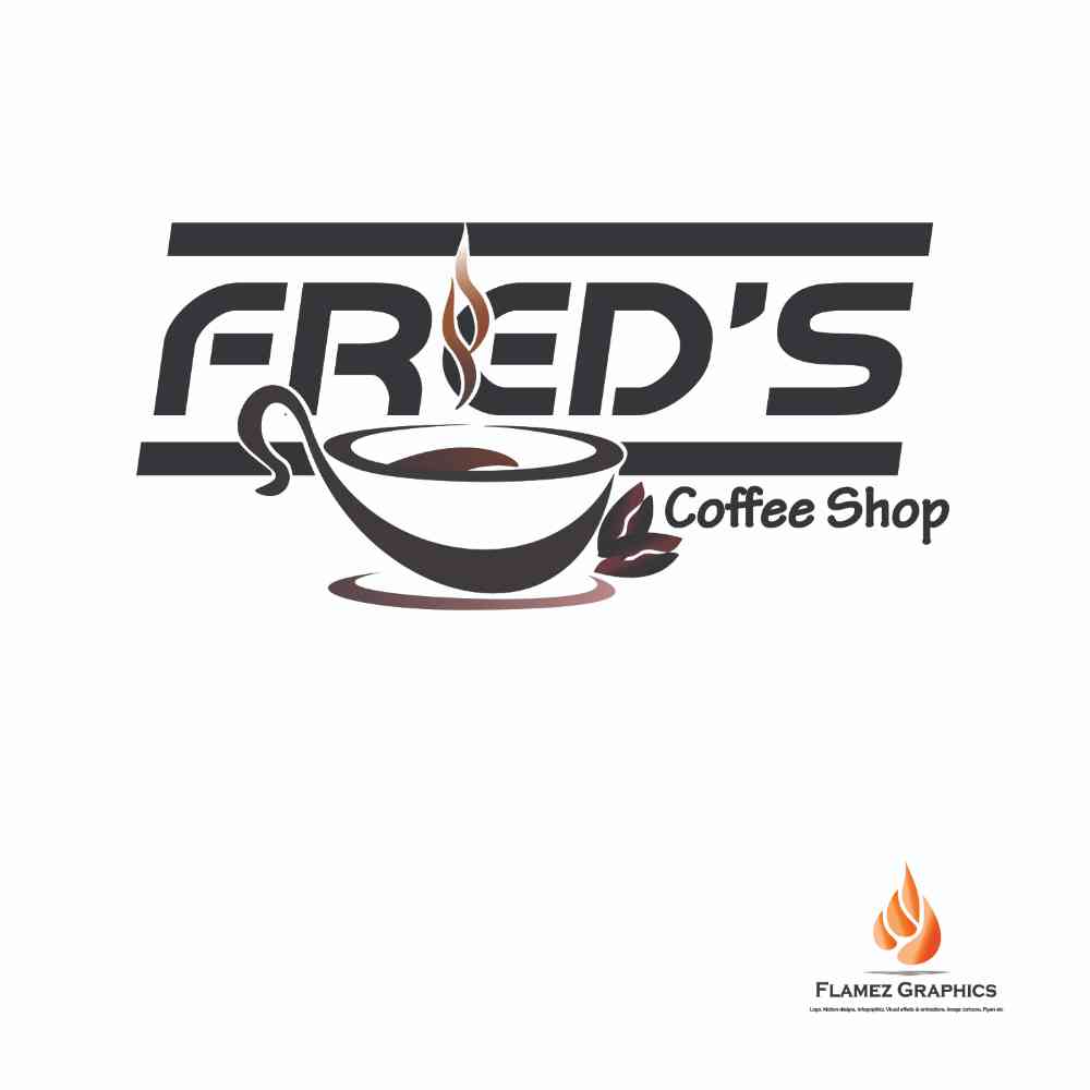 Branding of Freds Coffee Shop picture